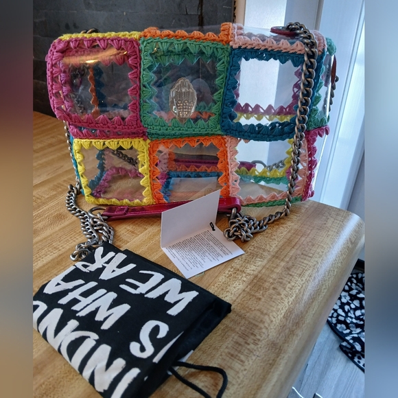 Kurt Geiger NWT Transparent Crochet Kensington W/Dustbag STUNNING - Picture 2 of 7